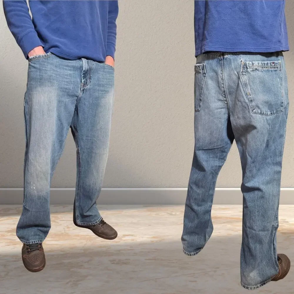 Y2K Tommy Hilfiger Premium Boot Cut Denim Jeans (38x30)